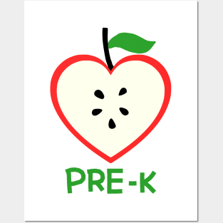 Pre-k teacher heart - cute pre school teacher gift Posters and Art